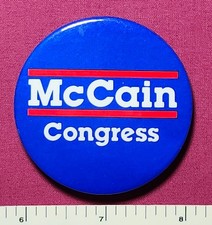 1ST RACE MCCAIN ARIZONA CONGRESS '82 was VIETNAM POW POLITICAL PINBACK BUTTON