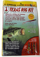 Creme Lure Book Kits choose Texas Rig Bass, Walleye and Pike- Learn/Catch