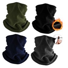 Winter Neck Warmer Face Ski Mask: Neck Gaiter One Size 4 Black,green,navy,gray