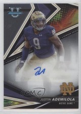 2022-23 Bowman U Best of 2022 Auto Justin Ademilola #BA-JUA Auto 0x5w