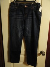 NEW MAURICE'S WOMEN MID-RISE CROP BLUE JEANS SIZE 8  26" INSEAM 32" WAIST