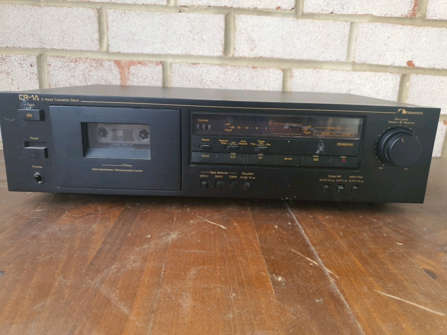 Nakamichi CR-1A 2 Head Cassette Deck, serviced and free ship