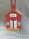 Vintage wooden school house & teacher 1987 animated music box plays School Days — photo 6