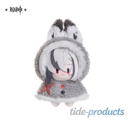 Peluche ufficiale Genshin Impact Fun In the Snow Arlecchino portachiavi mantello bambola giocattolo - Foto 11 di 11