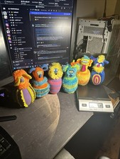 Melissa  Doug Monster Plush Bowling Game 6 Pins Stuffed Toy Rare Finds Fun Bowl