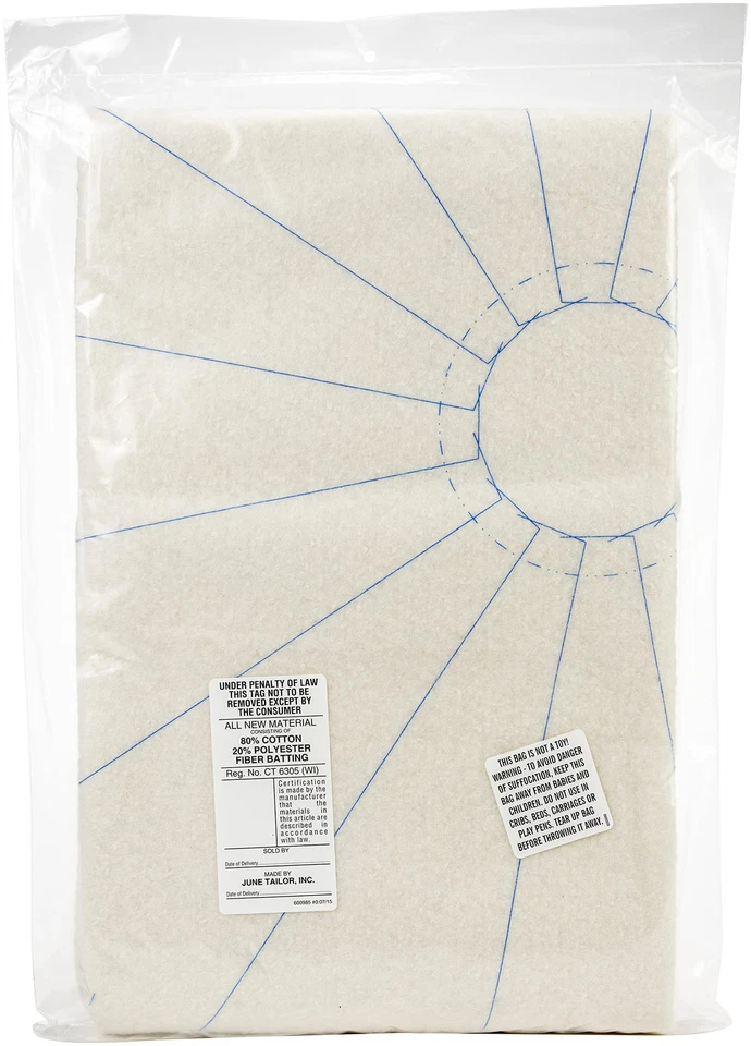 Falda de árbol June Tailor Quilt As You Go patrón 40 pulgadas algodón poliéster bateo Foto 2 de 4