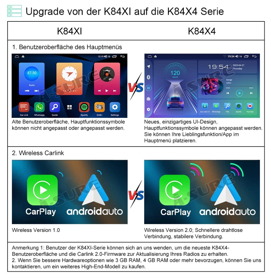 8 Core 4+64G Android 14 Navi Autoradio Für OPEL Zafira B Vivaro Vectra Corsa C D - Bild 4 von 4