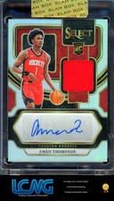 2023-24 Panini Select #RJ-AMN Amen Thompson Rookie Jersey Autographs #/199 F3A