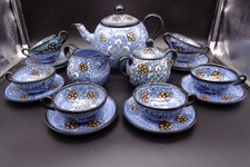 Servizio ceramica thè per 8 persone Art Deco -  MAP  MENGARONI - Pesaro 21 pezzi