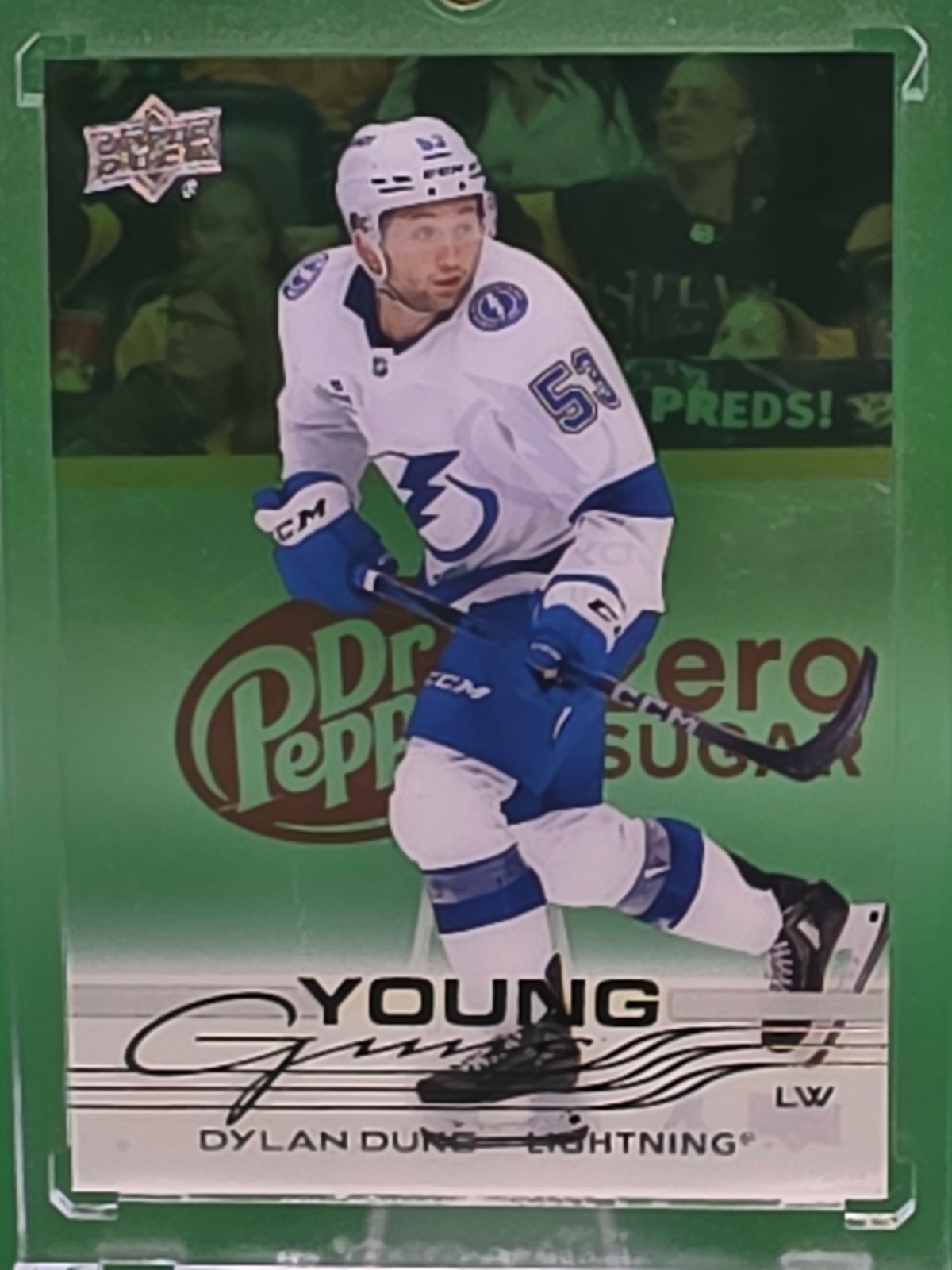 #249 Dylan Duke Young Guns Clear Cut SP 2025-26 Upper Deck Series 1 Rookie RC