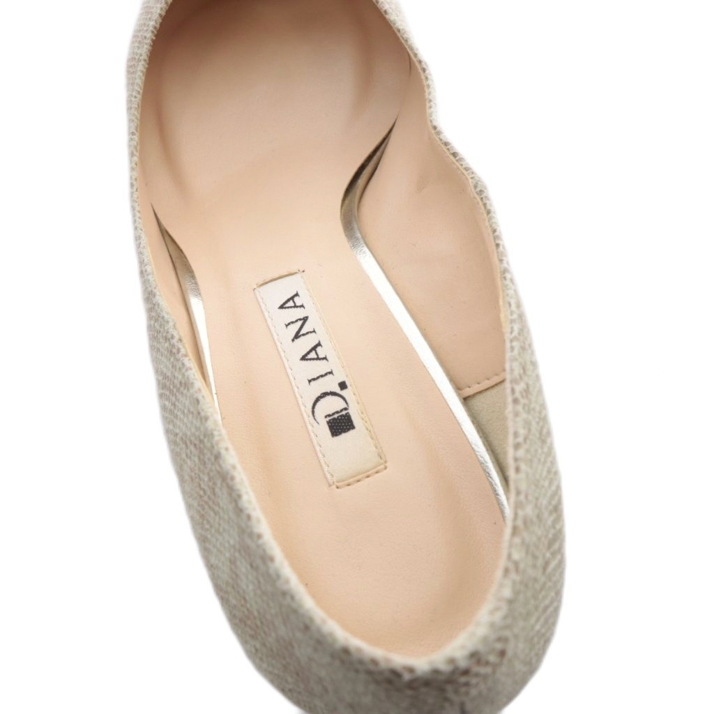 DIANA Pointed Toe Pumps High Heels Python Pattern… - image 6