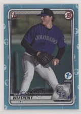 2020 Bowman Draft 1st Edition Sky Blue Foil Sam Weatherly #BD-109 12g7