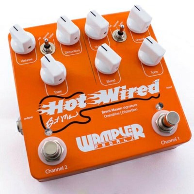 Wampler Hot Wired V2 Overdrive Distortion Pedal 2-Kanal Orange