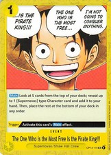 The One Who Is the Most Free Is the Pirate King!!! OP13-116