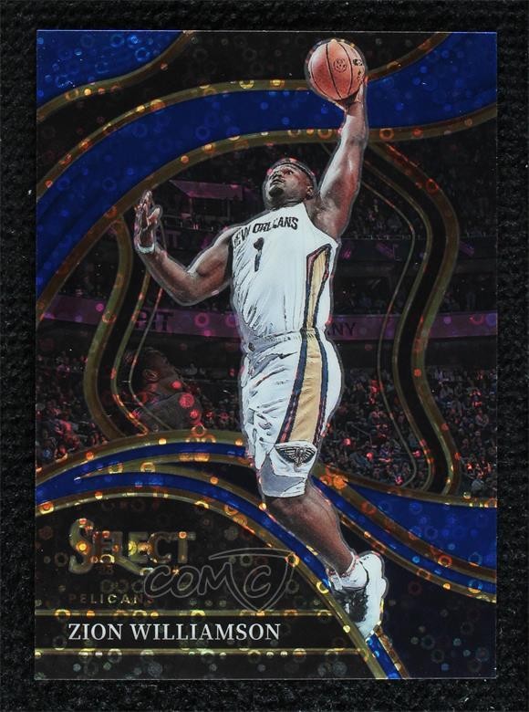 2023-24 Panini Select Courtside Blue Disco Prizm 16/25 Zion Williamson #236 hs9