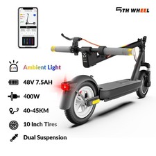 5TH WHEEL V40Pro E-Scooter mit ABE Doppelfederung 45km 10 Zoll Blinker 400W