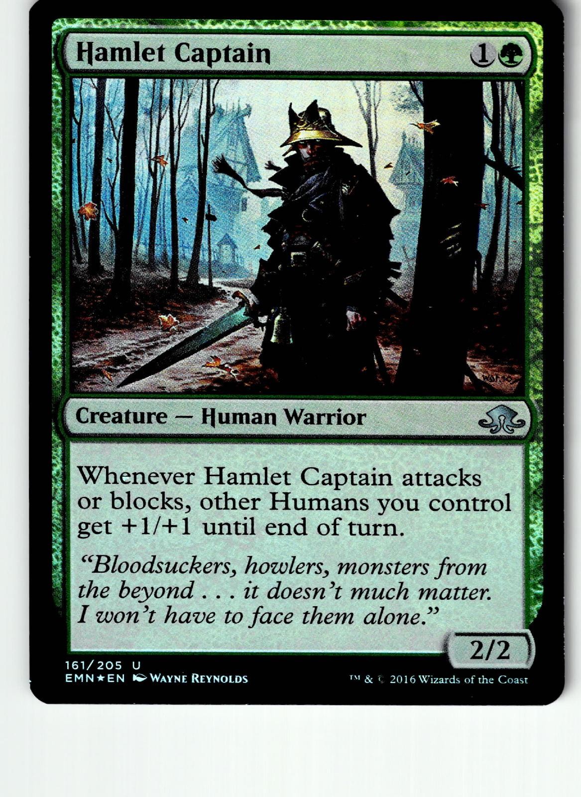 Hamlet Captain 161 Uncommon Eldritch Moon Magic: The Gathering Foil LP
