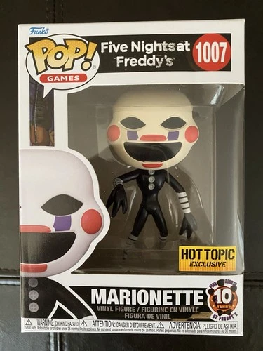 Funko Pop Games 1007 Marionette FNAF Five Nights At Freddy's Hot Topic w/Barcode