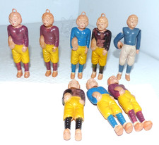 Lot Of 8 Vintage Celluloid Toy Football Players 1940s Japan Stamp 1 Occupied