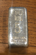 Pure Scotish 5 Troy Ounce 999 Silver Bullon Bar Sigma Tested Poured