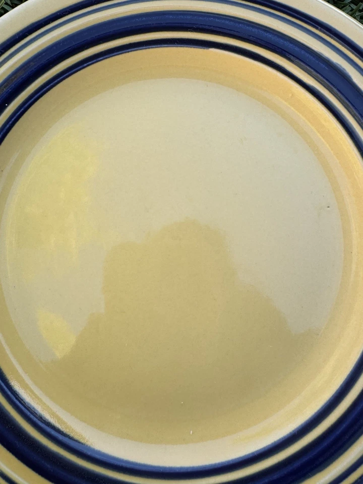 (6) Gibson YELLOW Stoneware 8” SALAD PLATES - Image 2 of 4