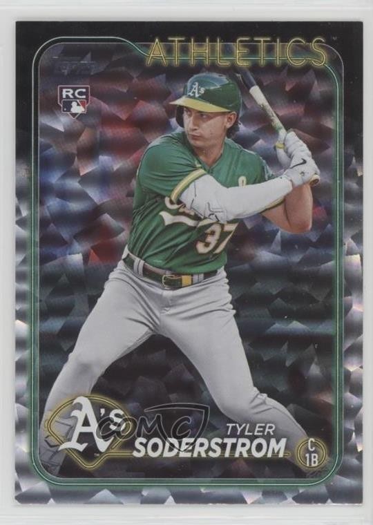 2024 Topps Series 1 Silver Crackle Foil Tyler Soderstrom #244 09if