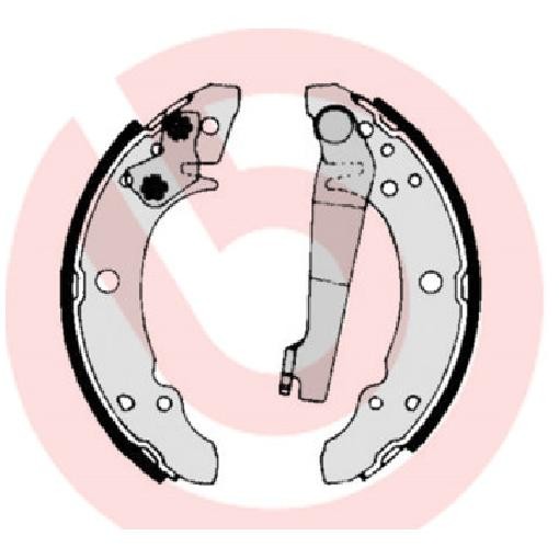Bremsbackensatz Hinten FüR Seat Toledo 1L 1.6 1.8 2.0 91 Bis 99 Brembo ZC 1F-image