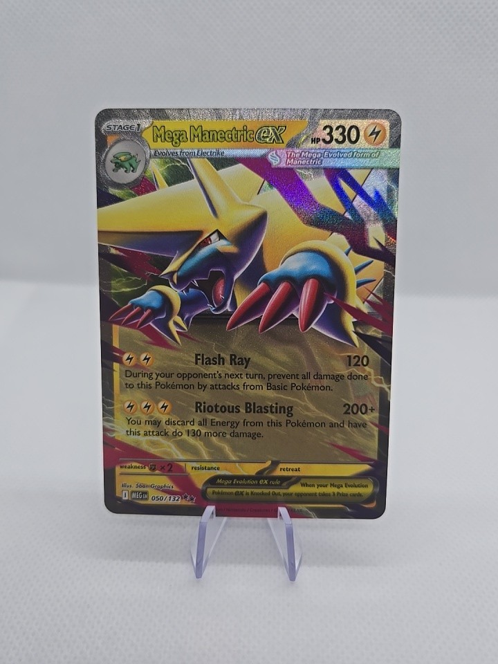 Mega Manectric Ex Pokemon Prize Pack Series 8 Promo Pokemon Card NM 