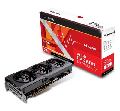 SAPPHIRE PULSE Radeon RX 7900 XTX Grafikkarte 24 GB GDDR6 HDMI DP B-WARE
