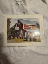 Vintage 1998 Coca Cola Res Barn Art Print Unframed