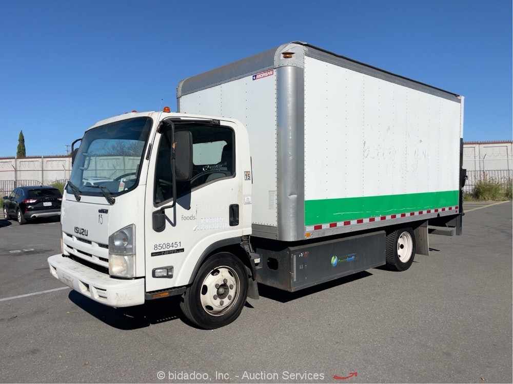 2015 Isuzu NPR 15' Box Truck Cube Delivery Van Liftgate 6.0L V8 bidadoo -Repair