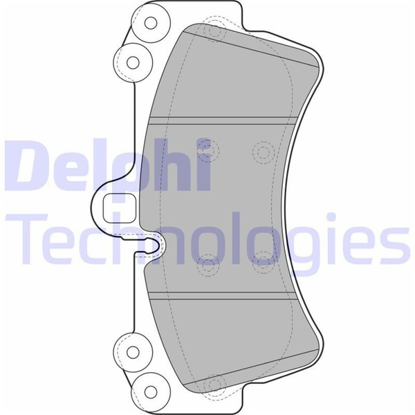 Delphi BremsbelÄGe Satz Vorderachse Passend FÜR Audi Q7 Porsche Cayenne VW-image