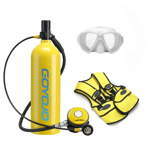 2L Scuba Diving Equipment Mini Tank Mask/Adapter Cylinder Oxygen Bottle Set - Picture 22 of 29