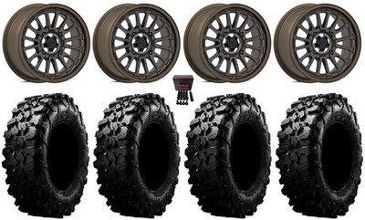 Valor V14 15'' Wheels Root Beer 29'' Carnivore Tires Can-Am Maverick X3