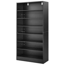 Uimoso 7-Tier Media Storage Cabinet with Adjustable DVD Shelf Compartments