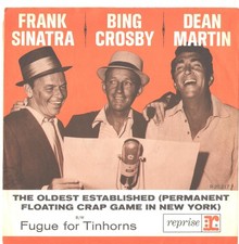 SINATRA/CROSBY/DEAN MARTIN-PICTURE SLEEVE+45-(OLDEST FLOATING CRAP GAME IN NY)PS