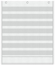 Classroom Calendar Pocket Chart for Kids 48 Pockets Monthly White Chart