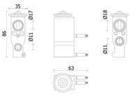 Expansionsventil Klimaanlage FüR Citroen C3 / Origin Iii Sx 1.5 1.6 Ab 14->