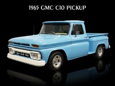 1965 GMC C10 Light Blue Stepside Pickup Truck NEW METAL SIGN: 9x12" Ships Free