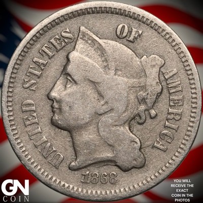 1868 3 Cent Nickel Piece B3259