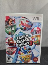 Hasbro Family Game Night 3 (Nintendo Wii, 2010) Complete Tested & Works CIB 