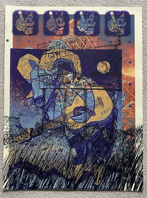 Billy Strings State Theater Portland Maine Ram Guitar Print 18x24 Half Hazard