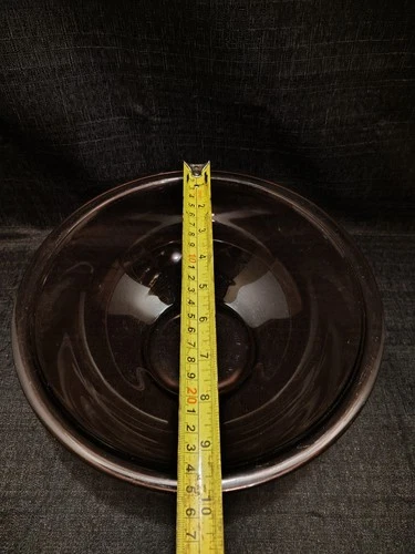 Vintage Large Smoke Amber Color Pyrex 325 2.5 Liter Mixing Bowl  325   (11)