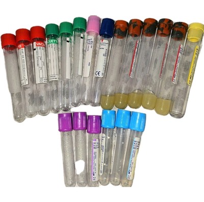 Practice Lab Tube Set   20 Pc Color-Coded Kit | Student Training Supplies