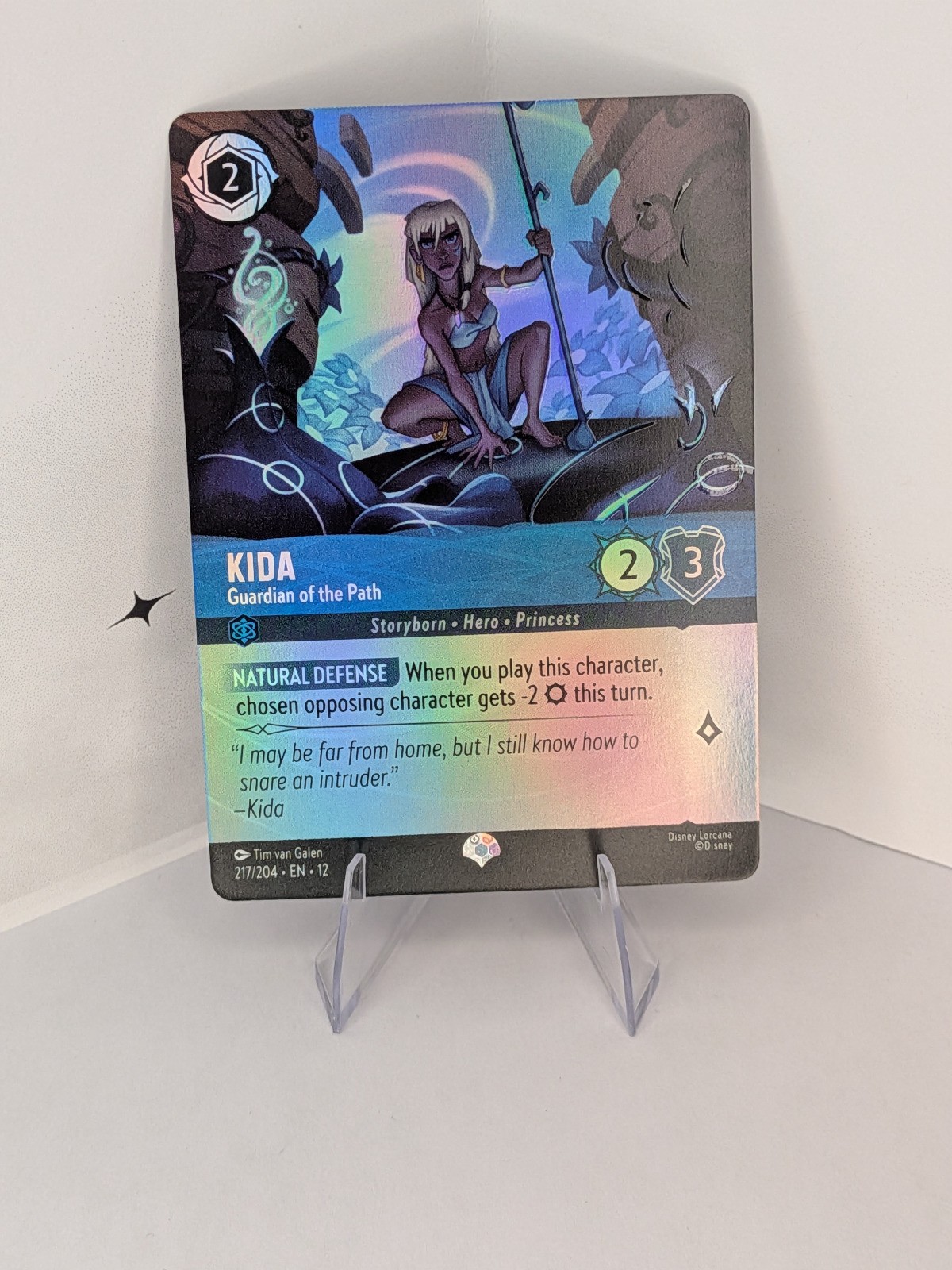 Kida - Guardian of the Path (Epic) Holo Epic Wilds Unknown 217/204 NM