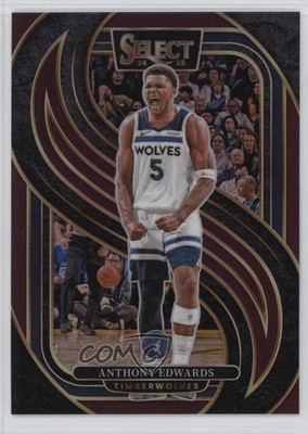 2024-25 Panini Select Premier Level Maroon Prizm /175 Anthony Edwards #130 0u3v
