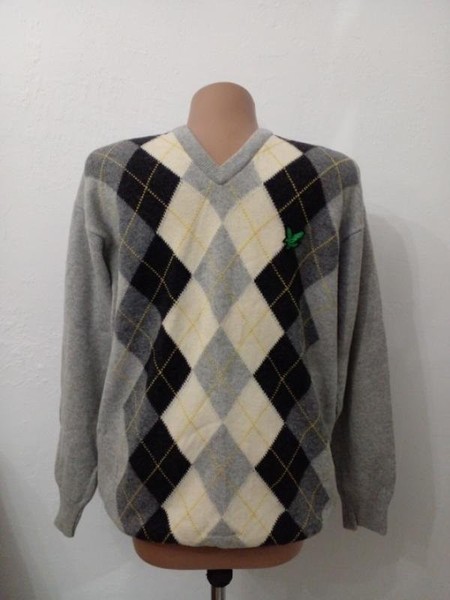 Men Lyle & Scott Sweater Grey Wool 38 / M / 46
