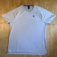 Spyder Active Mens Grey Short Sleeve Performance T-Shirt PROWEB Large