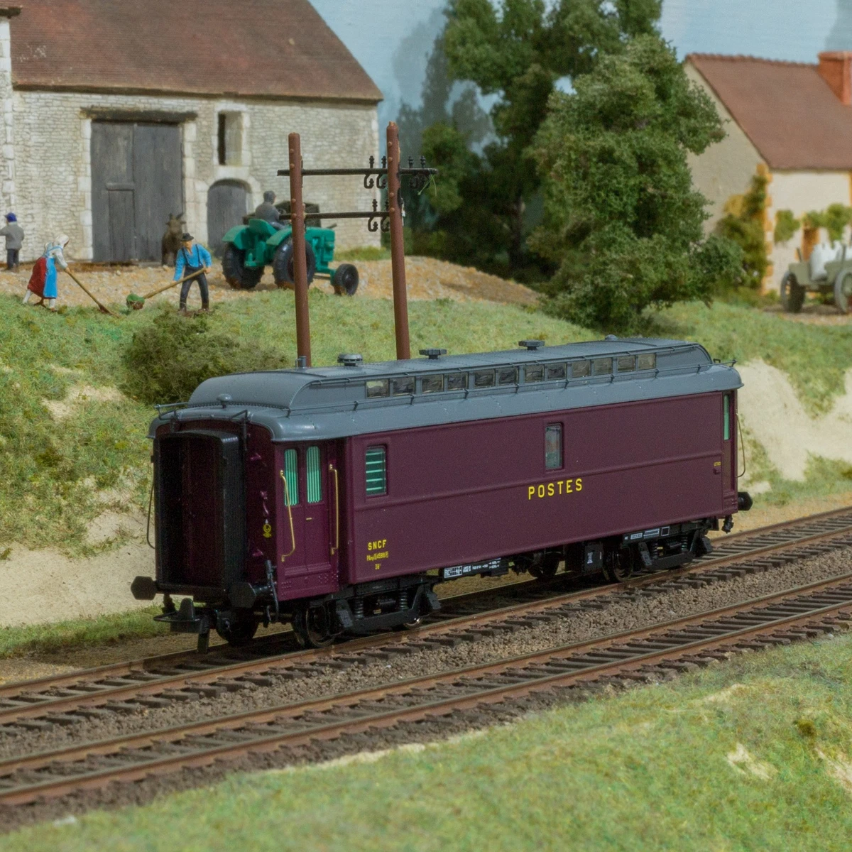 JOUEF 5363 HO WAGON MIXTE FOURGON/VOYAGEURS 2nd CLASSE CORAIL SANS