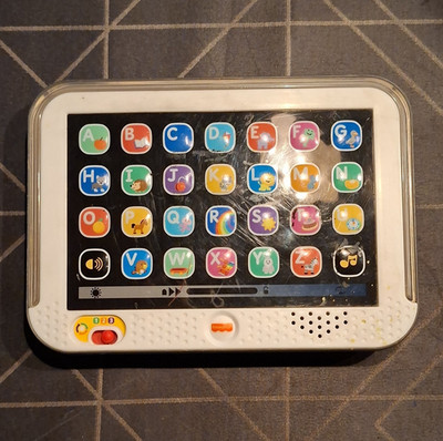 Fisher-Price Lern-Tablet Kindercomputer Lernspielzeug mit Alphabet/ABC-Tasten